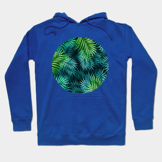 Exotic Palm Leaves Hoodie by Blue Planet Boutique